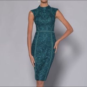 Stacey Corded Lace Midi Dress